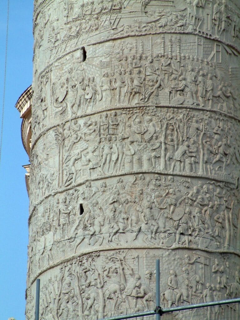 Roman legionary relief on Trajan's Column