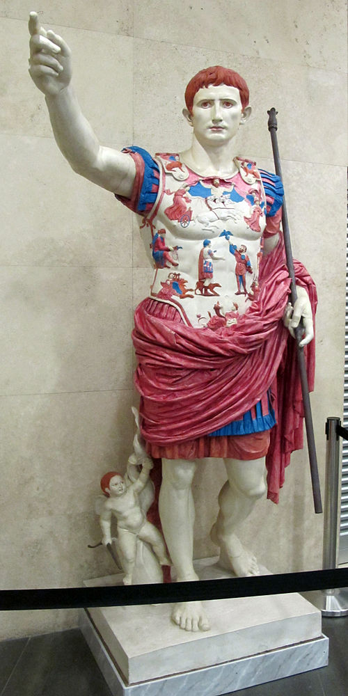 Colour reconstruction of the Augustus of Prima Porta