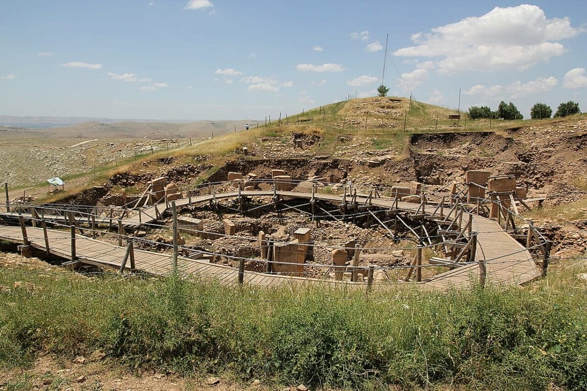 General view across enclosures and surrounding landscape.
