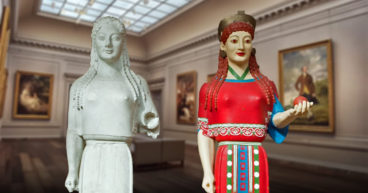 Lost Colors Reimagining Polychrome Greek Statues