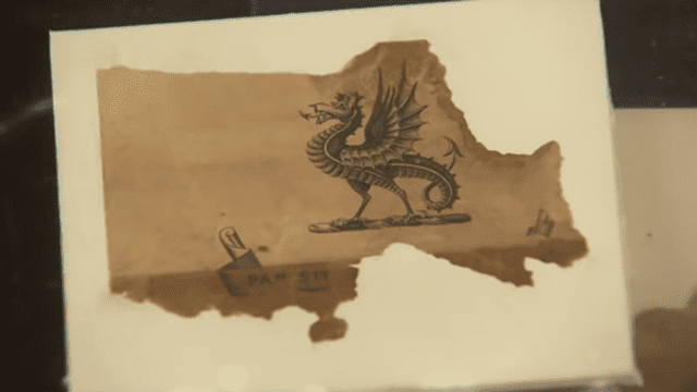 Wyvern ink print on paper. Source: Wikimedia Commons