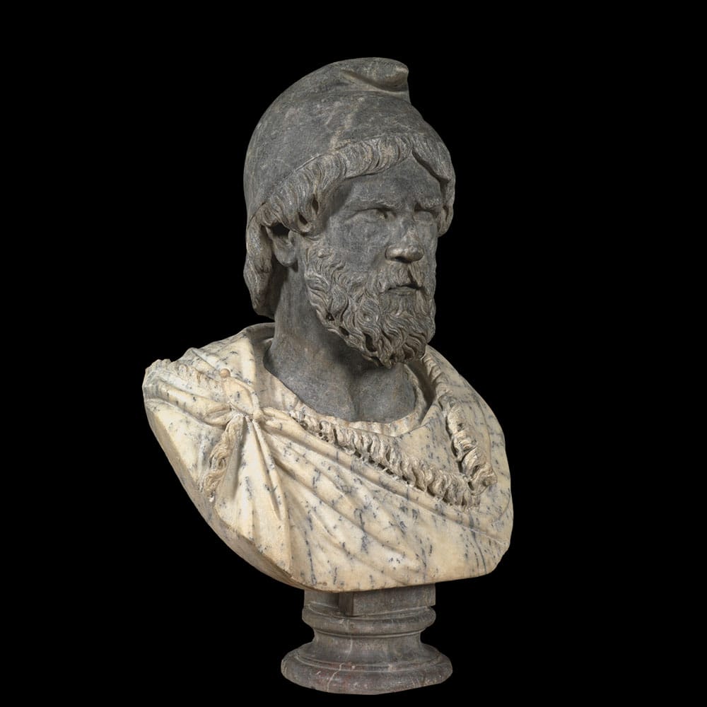 Dacian warrior sculpture marble Trajan Forum defeated enemy propaganda